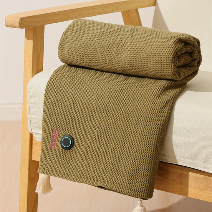 Lisslune | CozyWarm USB Heated Blanket – Portable Electric Throw with 3 Heat Settings & Soft Fleece Fabric