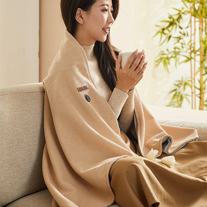 Lisslune | CozyWarm USB Heated Blanket – Portable Electric Throw with 3 Heat Settings & Soft Fleece Fabric
