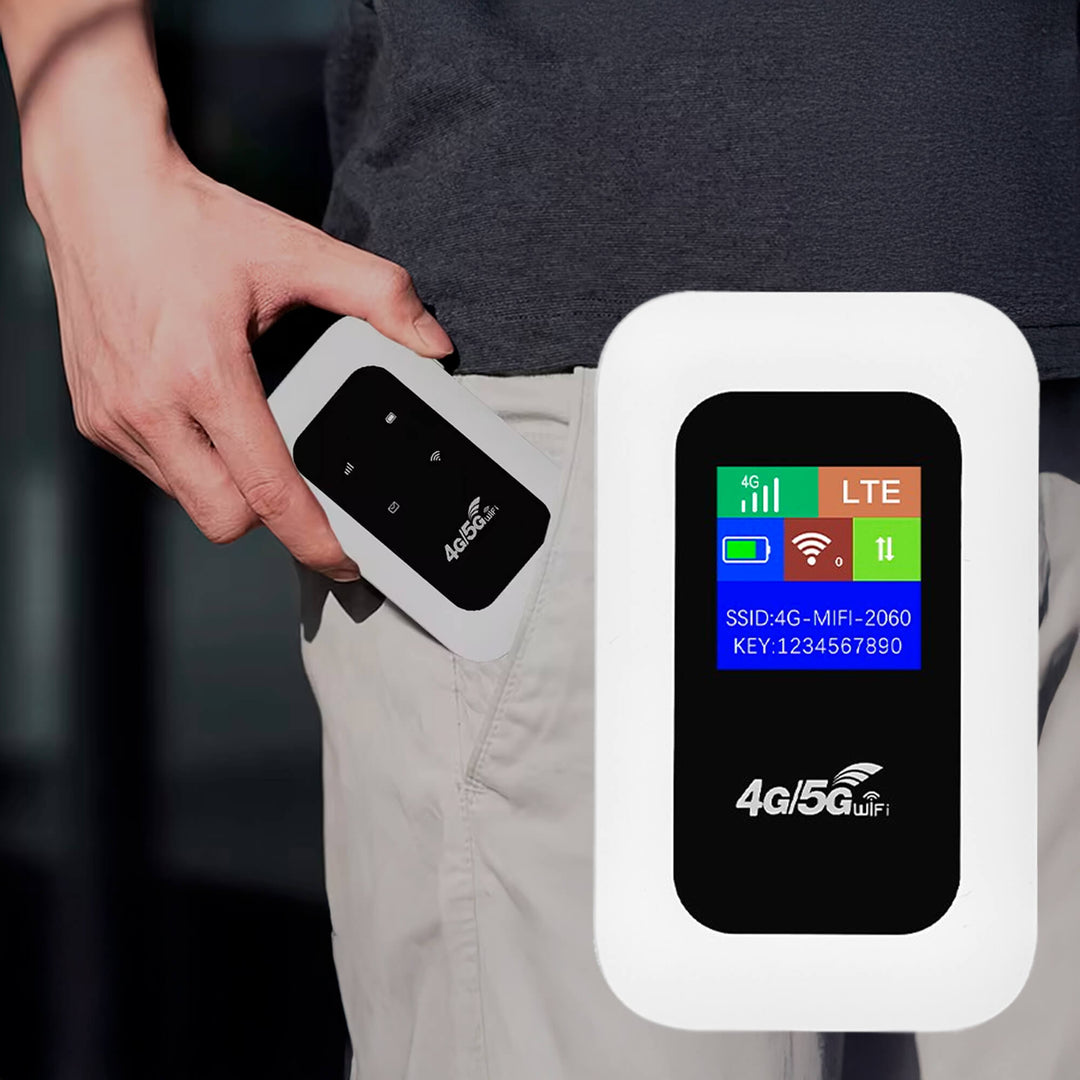 Lisslune | Portable 5G Wi-Fi Router | Secure, High-Speed Connection for Travel & Home Use