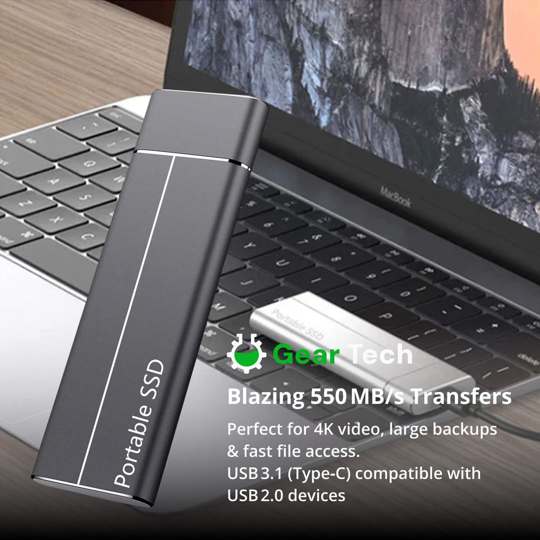 Lisslune | Portable SSD for Large Storage – 5TB External Drive with Lightning-Fast Transfer Speeds