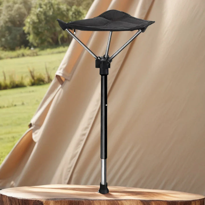 Lisslune | Adjustable Aluminum Alloy Folding Camping Stool 125kg Load Bearing for Hiking Travel