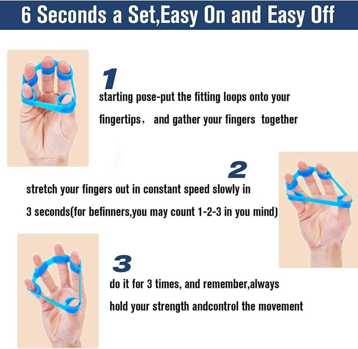 Lisslune | 6-piece hand trainer set for better grip strength & pain relief