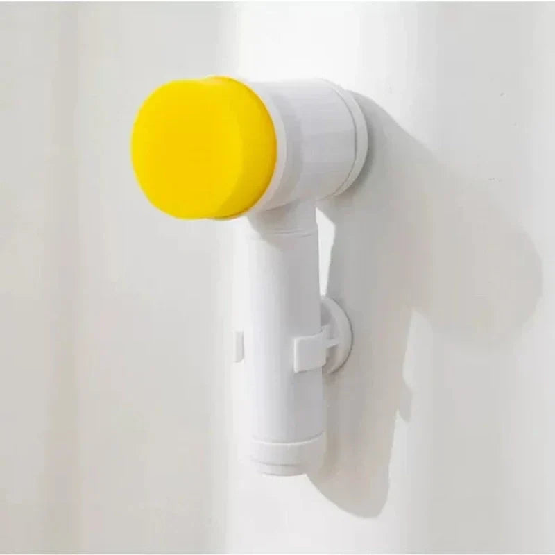 Lisslune | PowerScrub | Compact Cordless Electric Scrubber with Brush Attachments