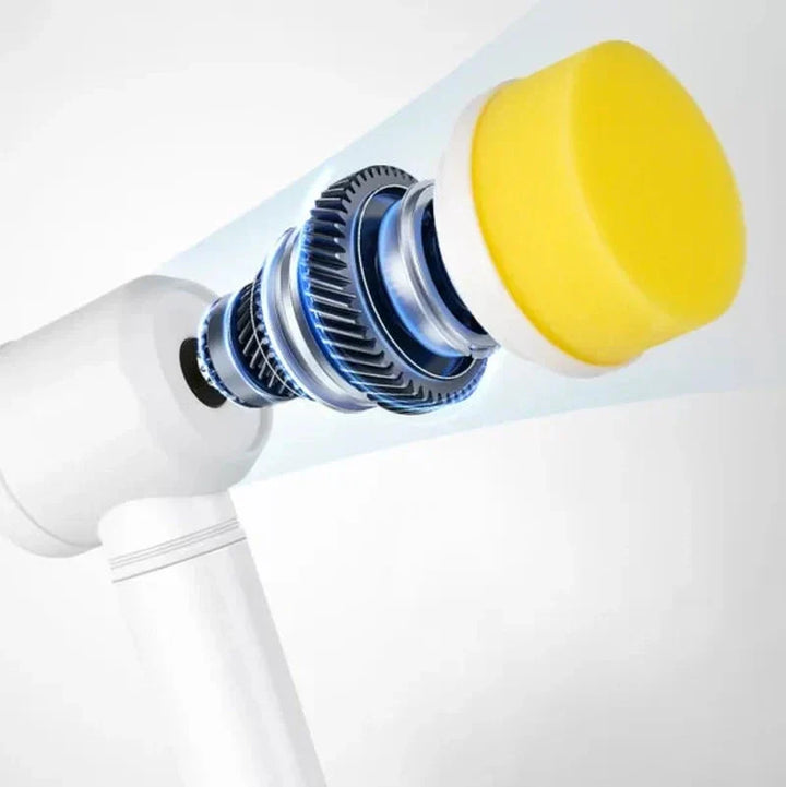 Lisslune | PowerScrub | Compact Cordless Electric Scrubber with Brush Attachments