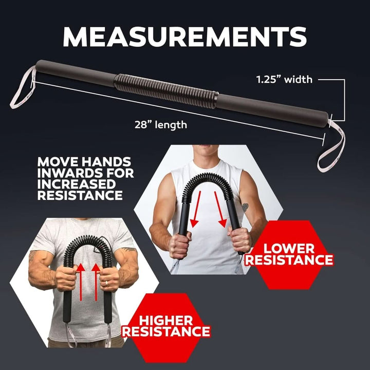 Lisslune | Adjustable Upper Body Training Bar for Targeted Muscle Building