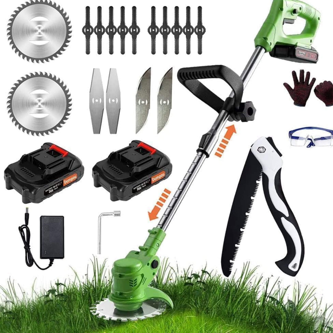 Lisslune | Powerful Electric Battery Operated Cordless Weed Eater / Grass Trimmer