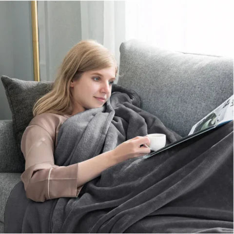 Lisslune | Waterproof Plush Blanket | Stain-Resistant, Reversible Design for Furniture Protection and Cozy Comfort