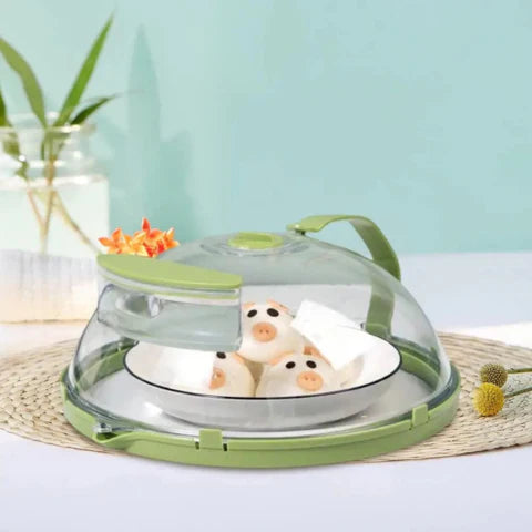 Lisslune | Handy Microwave Cover | Locks in Moisture, Safe Handle & Versatile for Home, Dorms, and Apartments