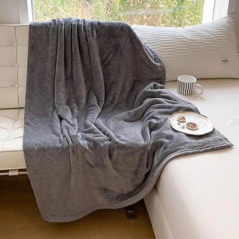 Lisslune | Waterproof Plush Blanket | Stain-Resistant, Reversible Design for Furniture Protection and Cozy Comfort