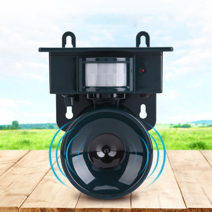Lisslune | Motion Sensor Bird Deterrent for Crows: Ideal Pigeon Repeller with Sound Scarer