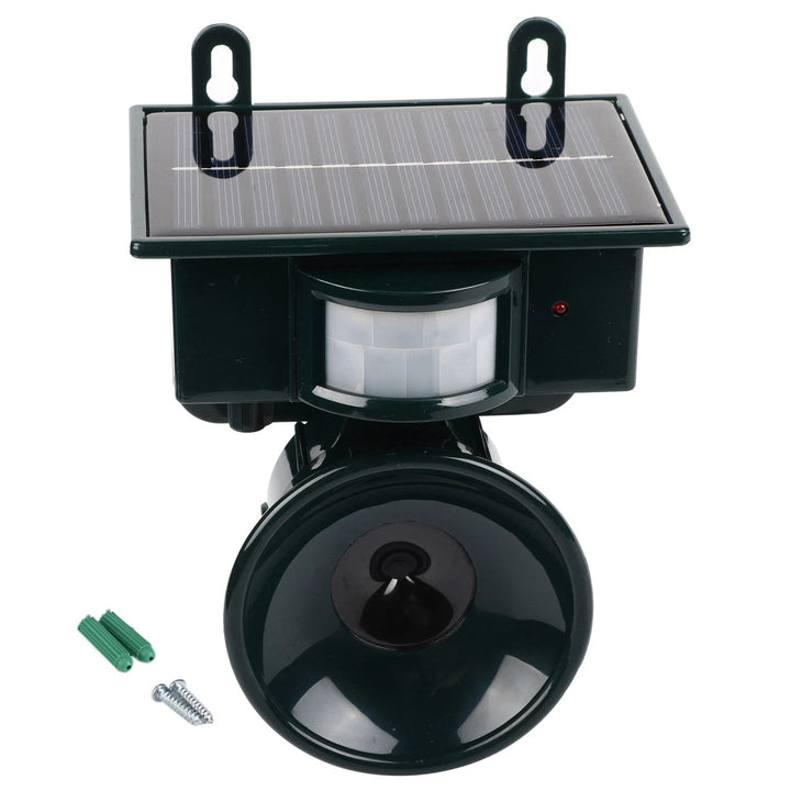 Lisslune | Solar-Powered Bird Repellent with Motion Sensor – Sound Deterrent for Outdoor