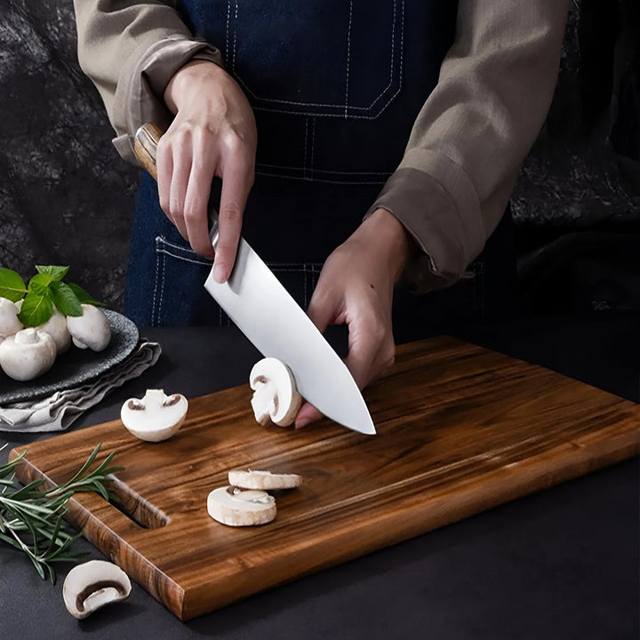 Lisslune | AuriWood Acacia Wooden Cutting Board with Handle