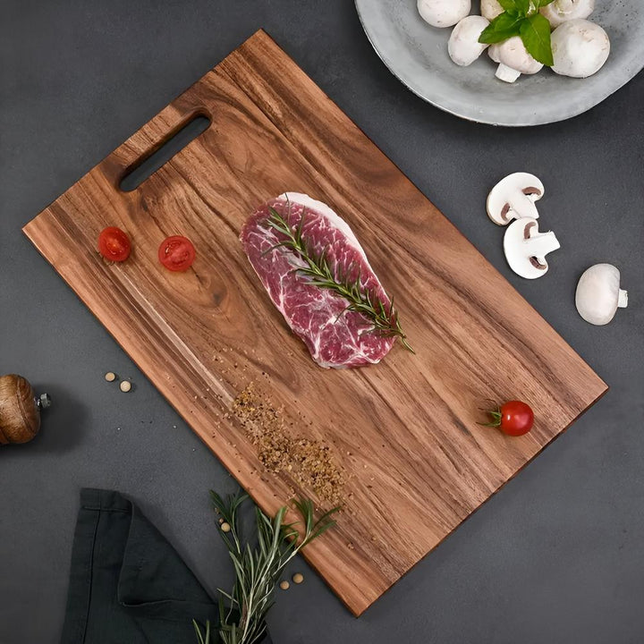 Lisslune | AuriWood Acacia Wooden Cutting Board with Handle