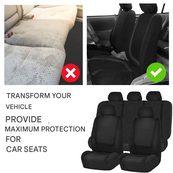 Lisslune | ComfortSeat 9-piece Car Seat Covers Set – Universal, Breathable & Washable