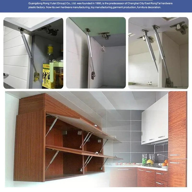 Lisslune | Revolutionary Hydraulic Gas Spring Stay Kit for Smooth Cabinet Door Operation
