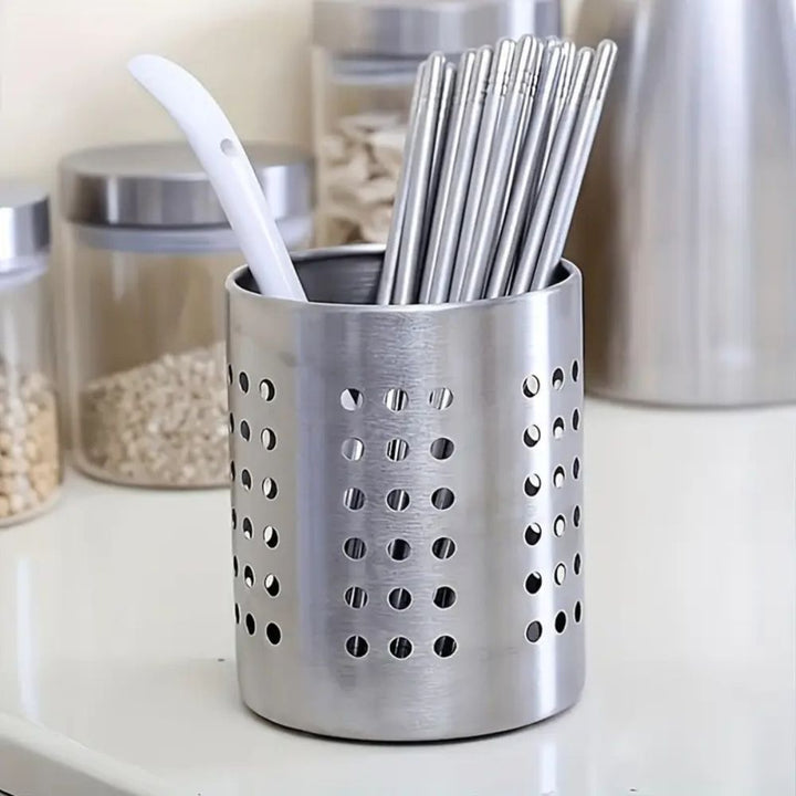 Lisslune | Stainless Steel Utensil Holder with Hole