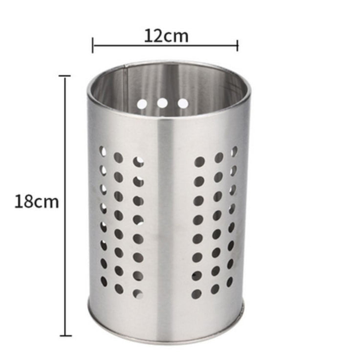 Lisslune | Stainless Steel Utensil Holder with Hole