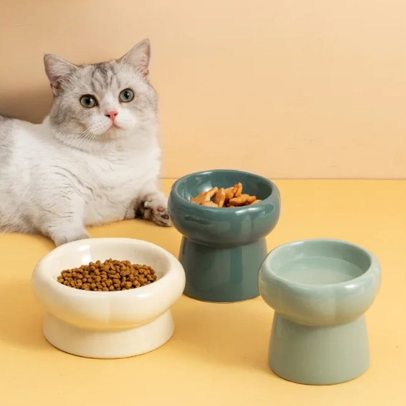 Lisslune | Luna Ceramic Elevated Cat Bowls