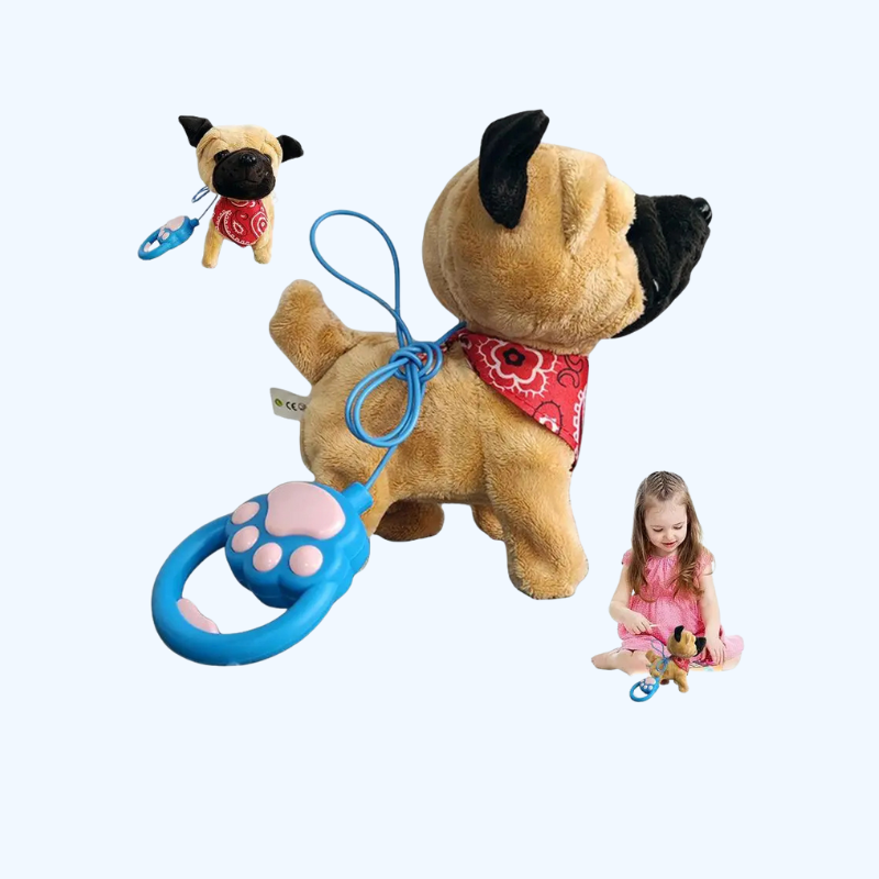 Lisslune | Interdraft Plush Puppy Toy – Electronic Pet with Remote Control & Leash – Walking & Barking Dog for Kids