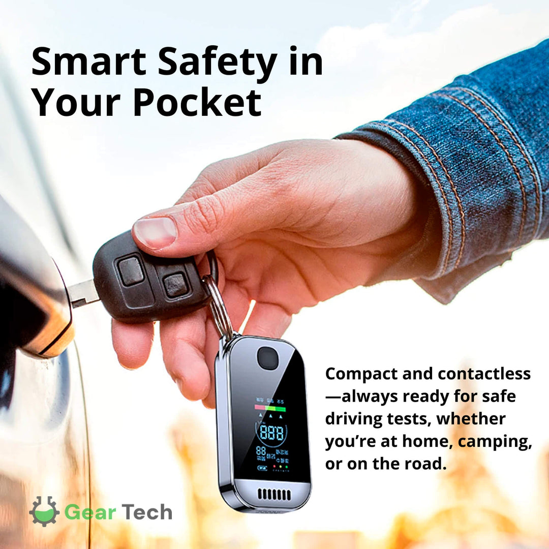 Lisslune | Professional Breathalyzer Alcohol Meter | High-Precision, Contactless Design & Ideal for Home, Camping, or Safe Driving