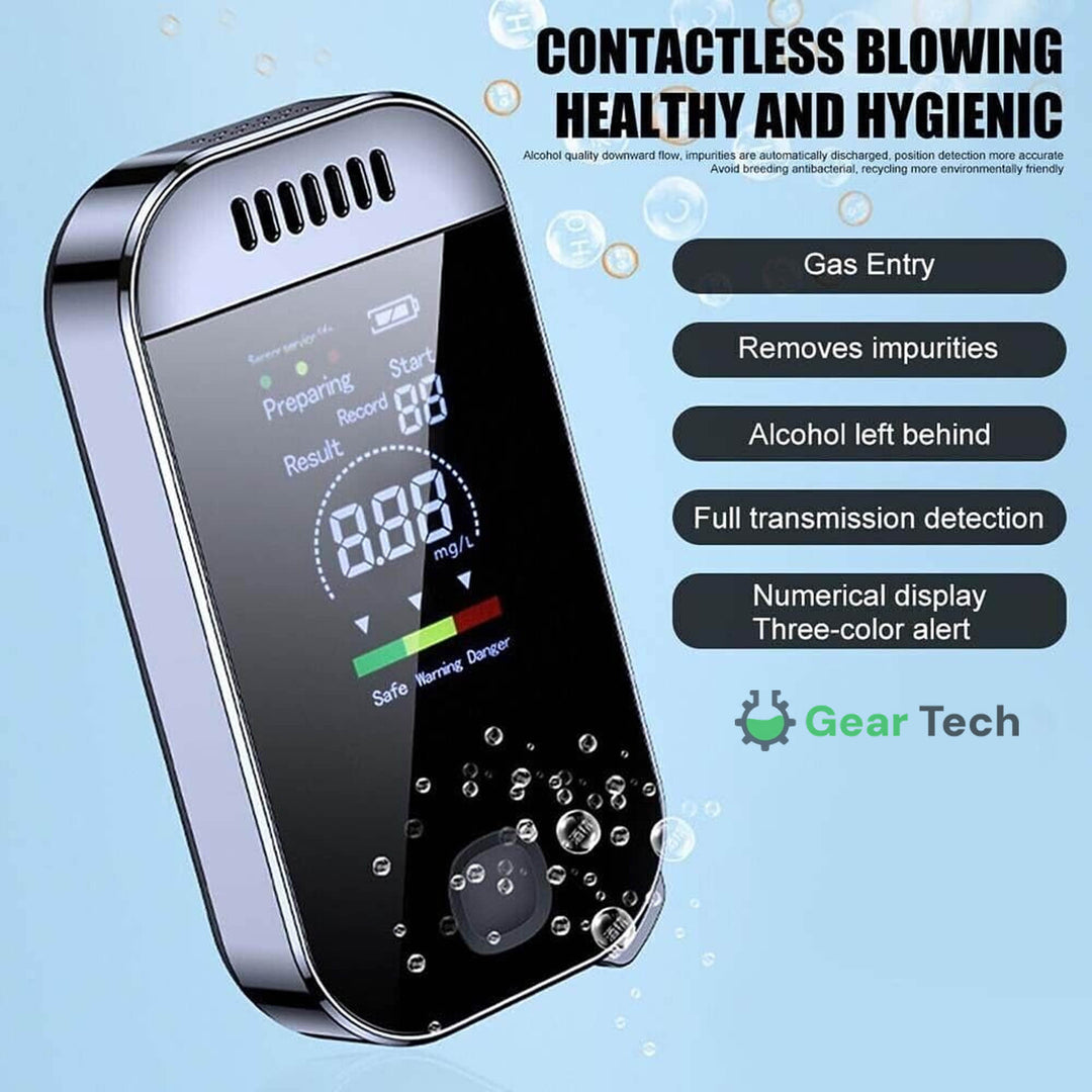 Lisslune | Professional Breathalyzer Alcohol Meter | High-Precision, Contactless Design & Ideal for Home, Camping, or Safe Driving