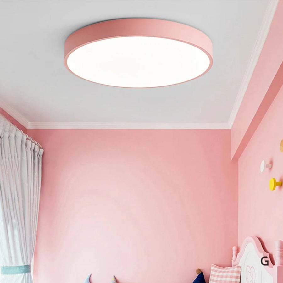 Lisslune | Wood Macaroon Circular Ceiling Light