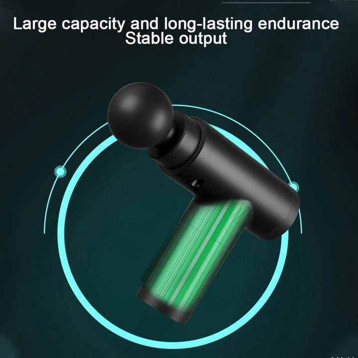 Lisslune | Compact fascia gun with 6 settings & 4 massage heads