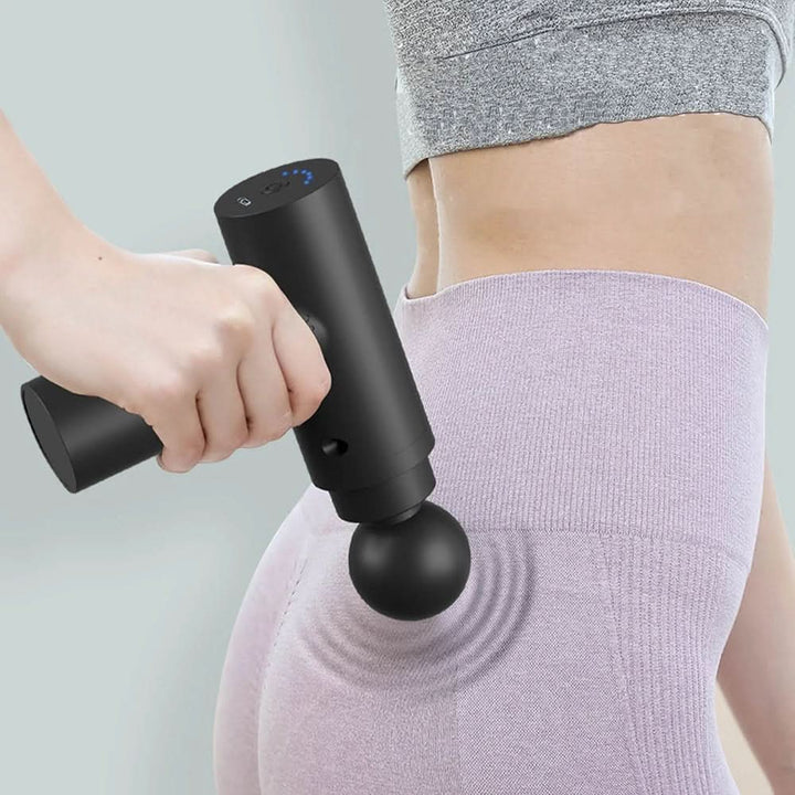 Lisslune | Compact fascia gun with 6 settings & 4 massage heads
