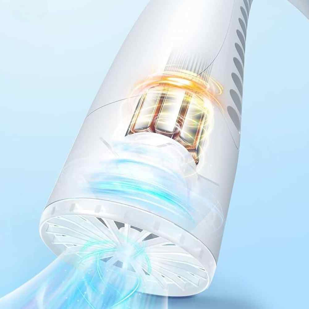 Lisslune | Bladeless Portable Neck Fan with 3 Speed Silent Cooling 4000 mAh Rechargeable