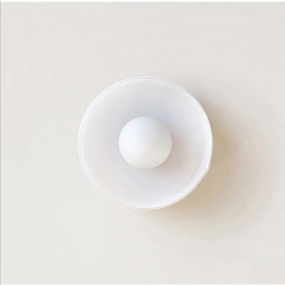 Lisslune | PureGlow Minimalist Glass Ceiling Light – Scandinavian Flush Mount Fixture