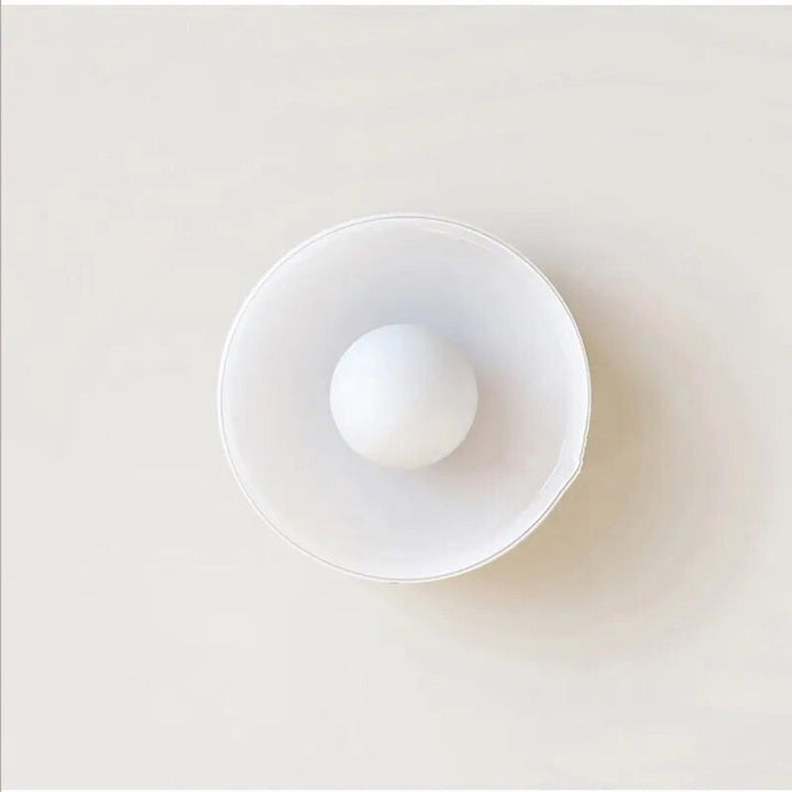 Lisslune | PureGlow Minimalist Glass Ceiling Light – Scandinavian Flush Mount Fixture