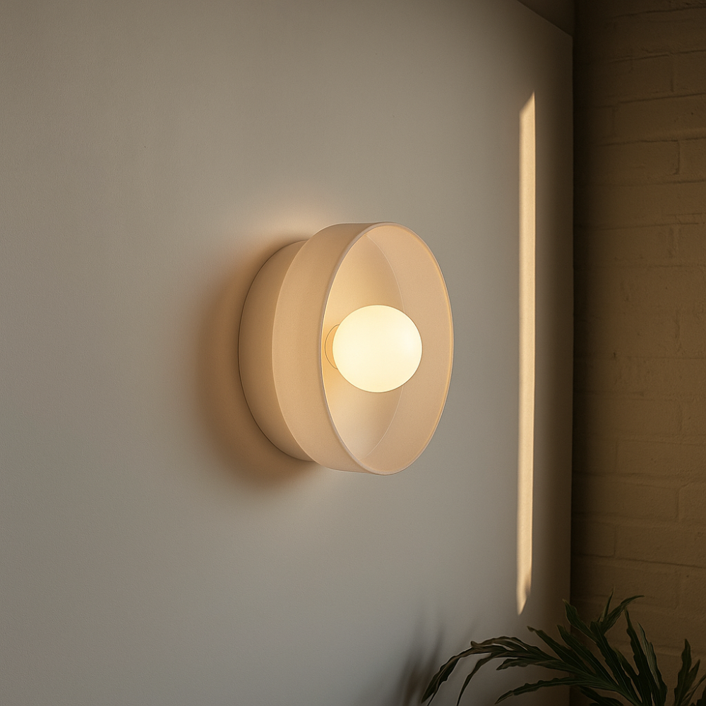 Lisslune | PureGlow Minimalist Glass Ceiling Light – Scandinavian Flush Mount Fixture