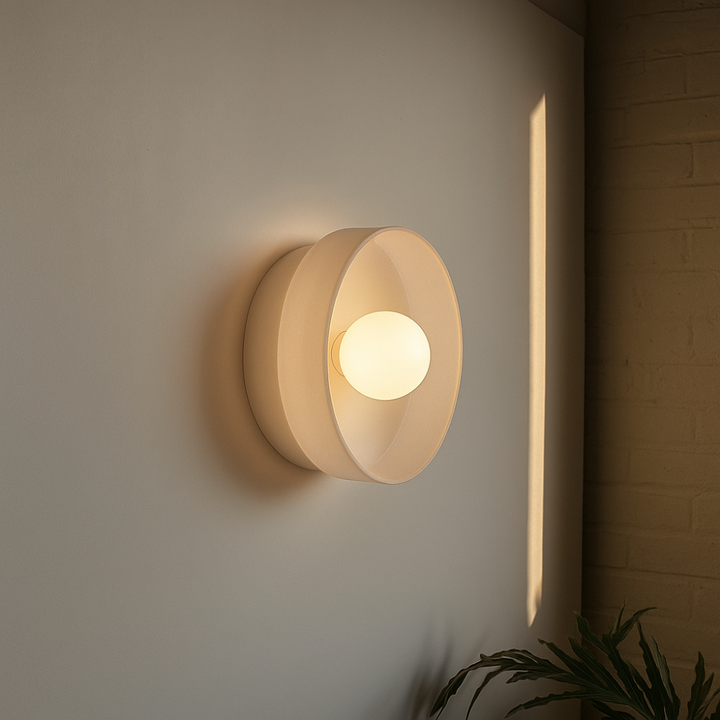 Lisslune | PureGlow Minimalist Glass Ceiling Light – Scandinavian Flush Mount Fixture