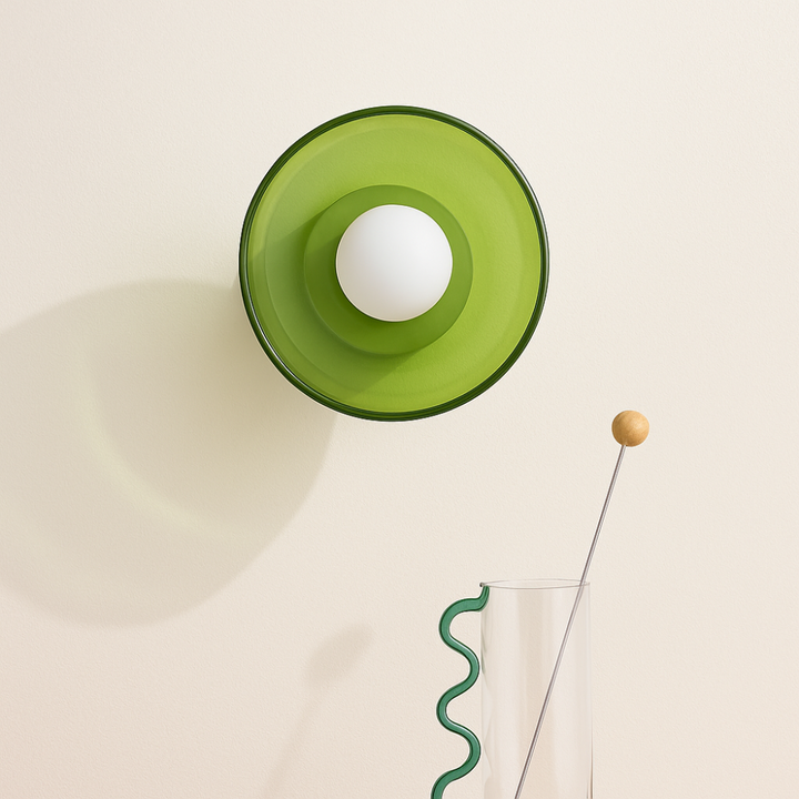 Lisslune | PureGlow Minimalist Glass Ceiling Light – Scandinavian Flush Mount Fixture