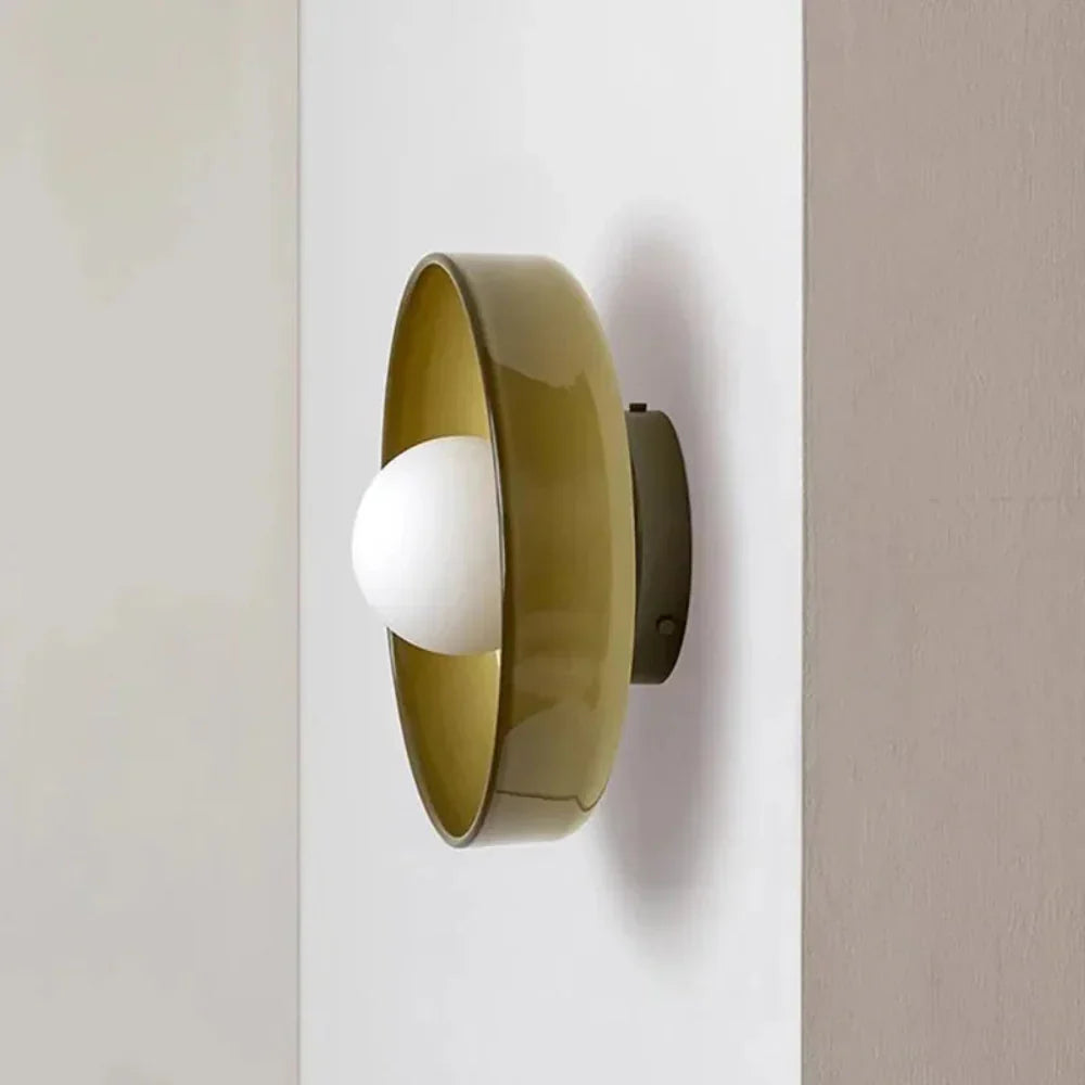 Lisslune | PureGlow Minimalist Glass Ceiling Light – Scandinavian Flush Mount Fixture