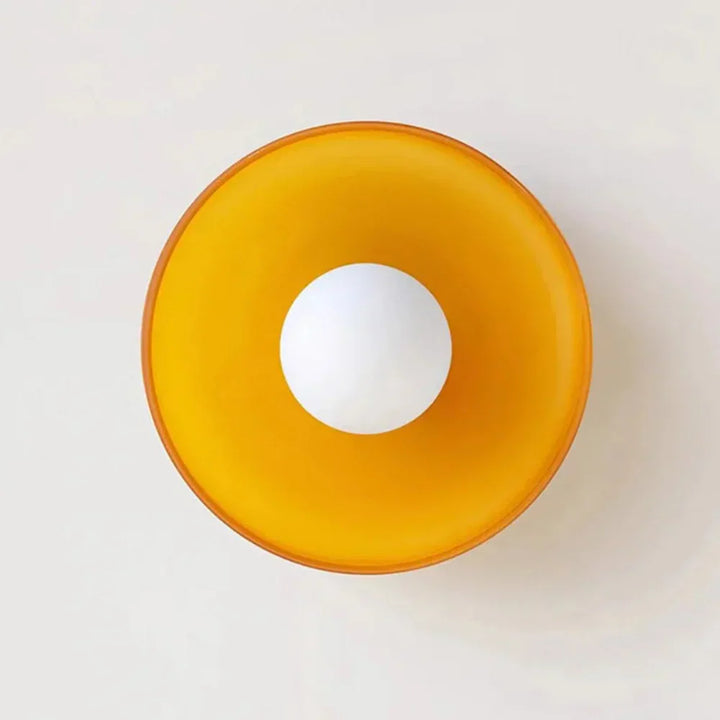 Lisslune | PureGlow Minimalist Glass Ceiling Light – Scandinavian Flush Mount Fixture