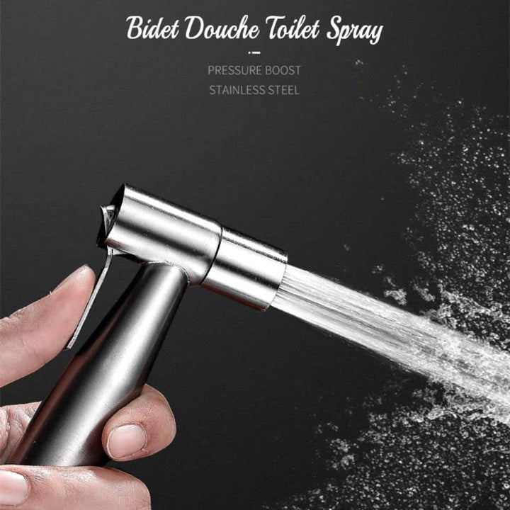 Lisslune | PureMist Handheld Bidet Sprayer with Adjustable Water Flow – Stainless Steel Hygiene Kit