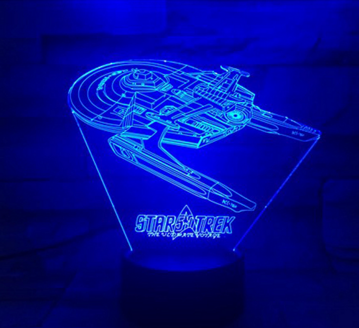 Lisslune | Star Trek 3D optical illusion lamp