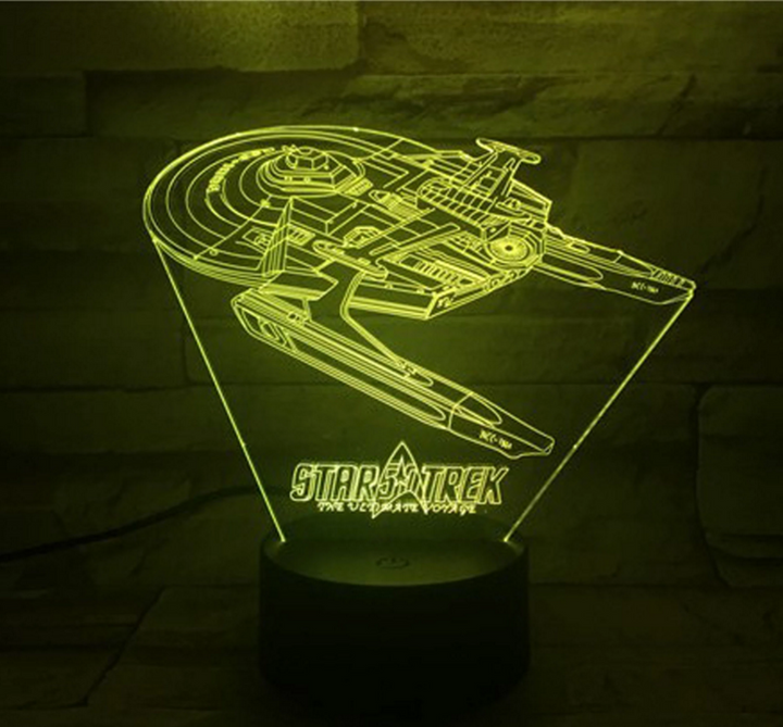 Lisslune | Star Trek 3D optical illusion lamp