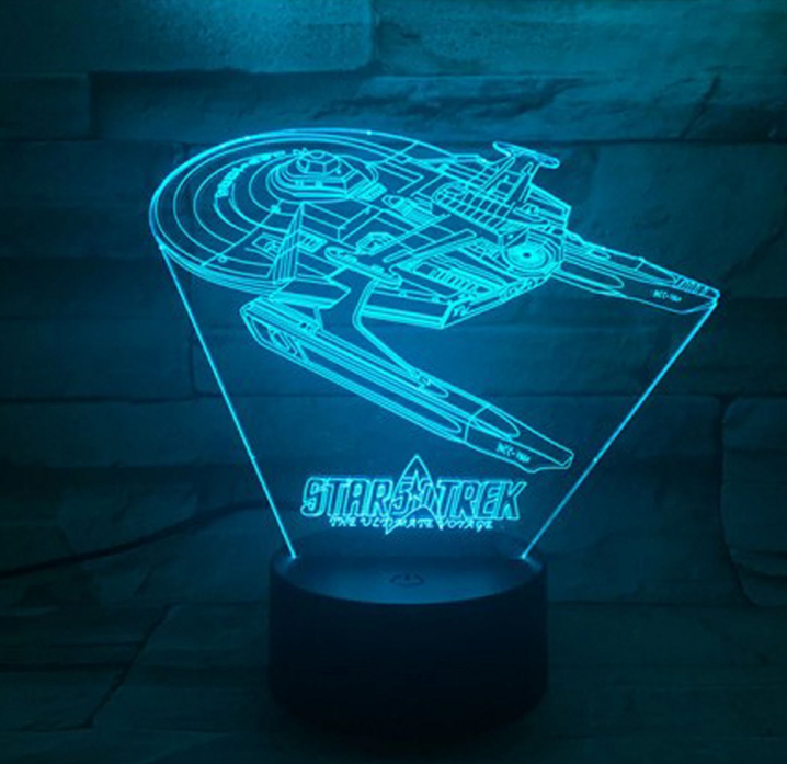 Lisslune | Star Trek 3D optical illusion lamp