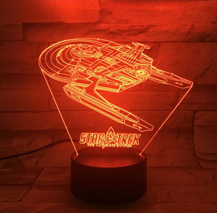 Lisslune | Star Trek 3D optical illusion lamp
