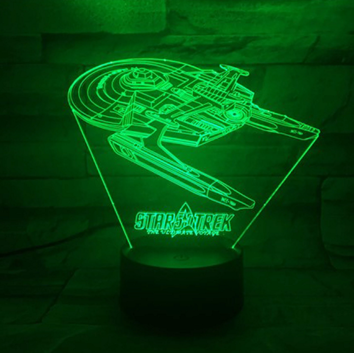 Lisslune | Star Trek 3D optical illusion lamp