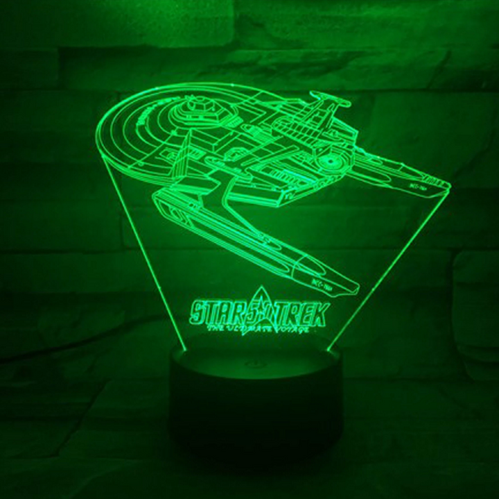 Lisslune | Star Trek 3D optical illusion lamp