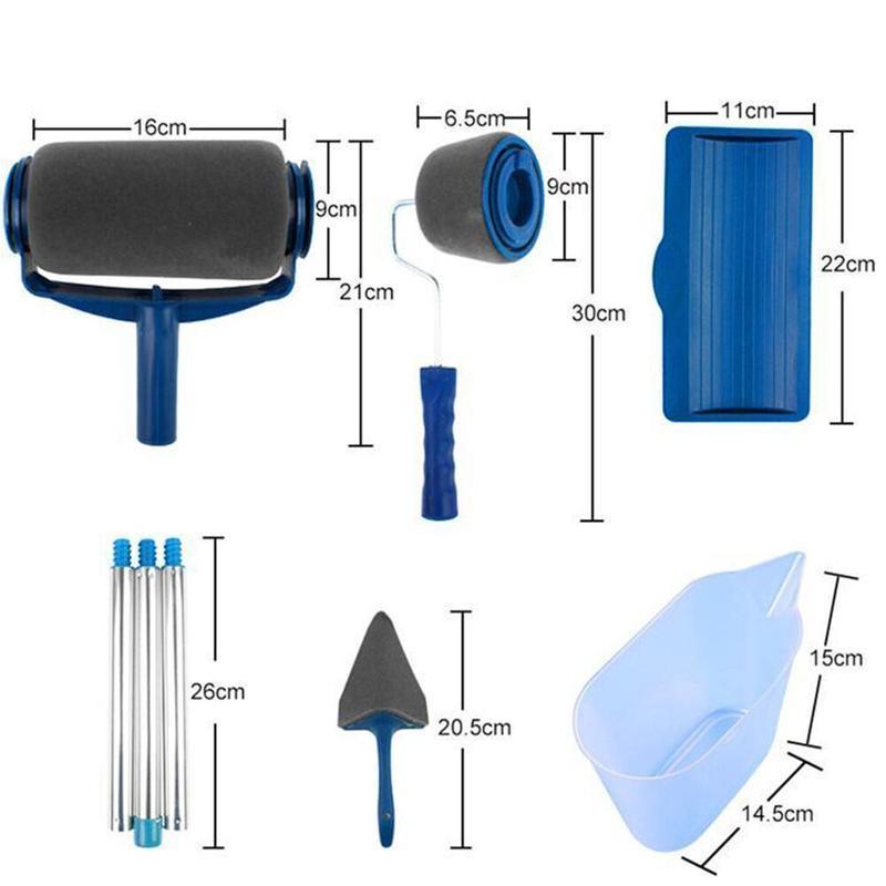 Lisslune | Bequee color roller refillable color tank edge roller, roller with tank