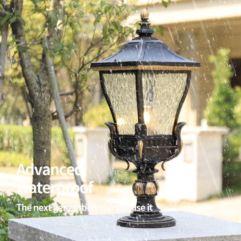 Lisslune | LumaLux Solar Outdoor Lantern | Weatherproof | Solar Powered | Garden Lighting for Terrace and Entry Area