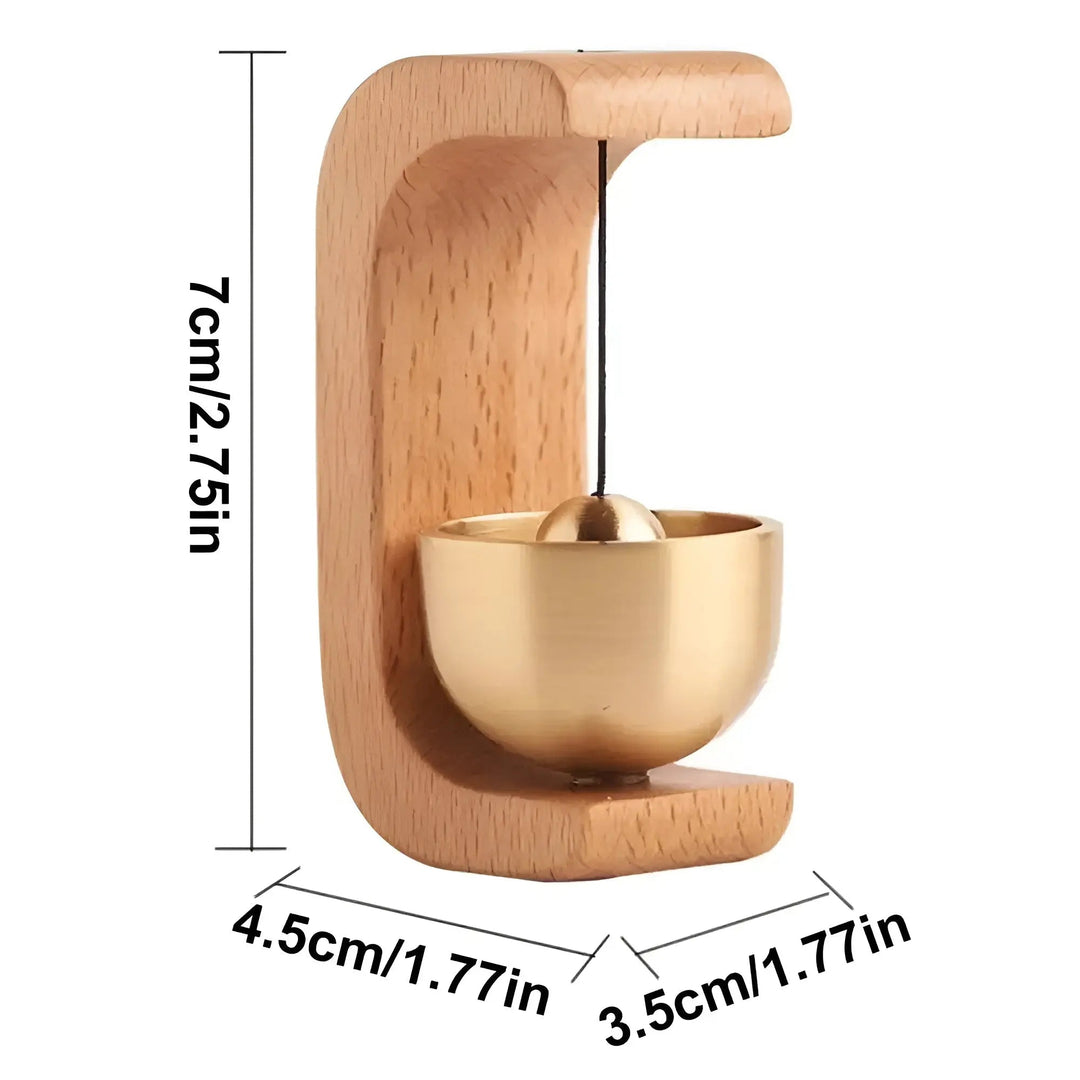 Lisslune | Door bells - Melodic - Decorative wood - Japanese style - Singing bowl bell