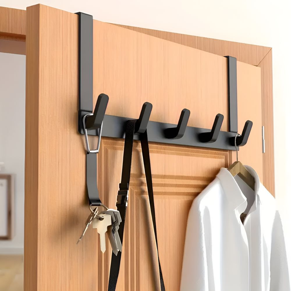 Lisslune | Quick Hang 5-Hook Door Rack