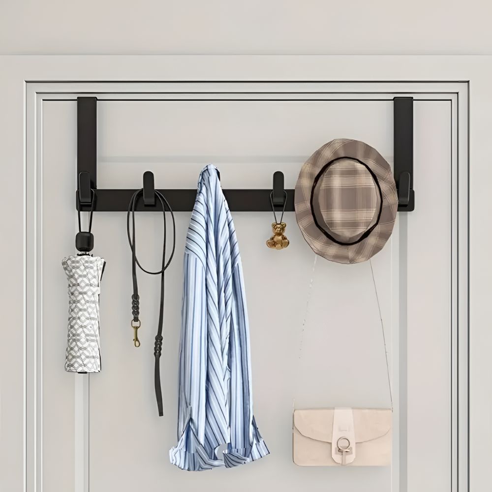 Lisslune | Quick Hang 5-Hook Door Rack