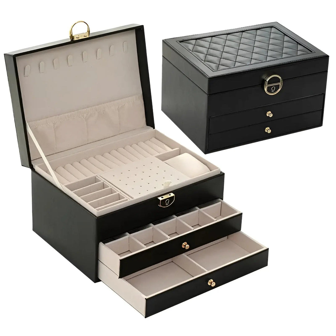 Lisslune | EleganceBox Luxury Jewelry Box – Multiple Storage Box for Jewelry