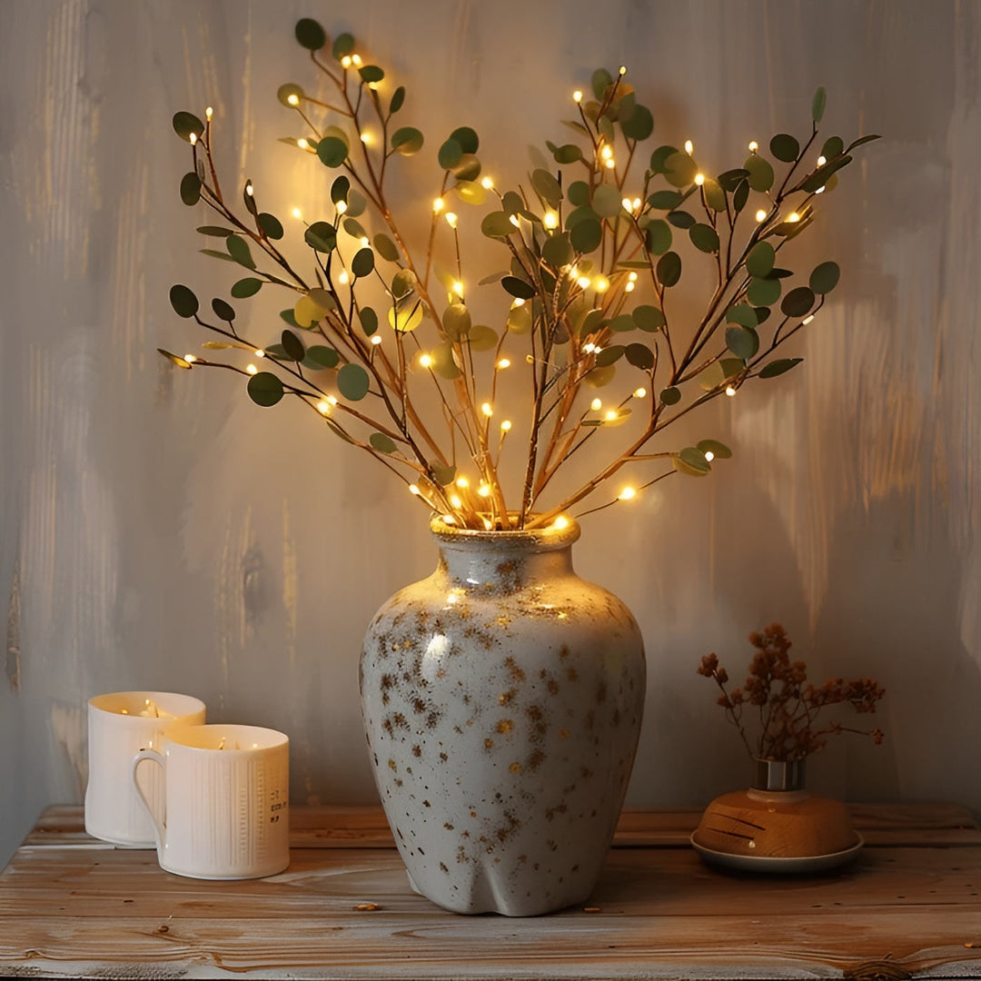 Lisslune | EverLeaf Light – Natural Olive Branch LED Lamp for Atmospheric Lighting